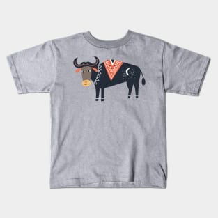 Funny Arty Buffalo Kids T-Shirt